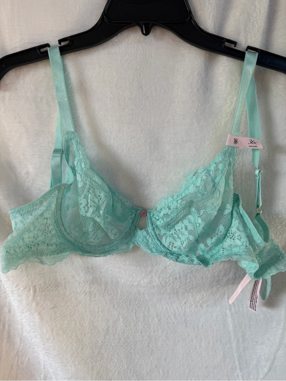 Victoria's Secret Mint Lace Underwire Bra
